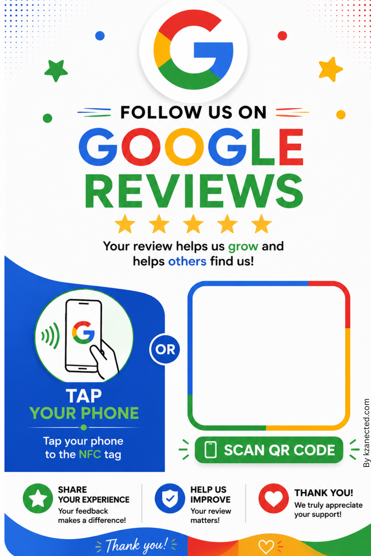 Google review QR sign