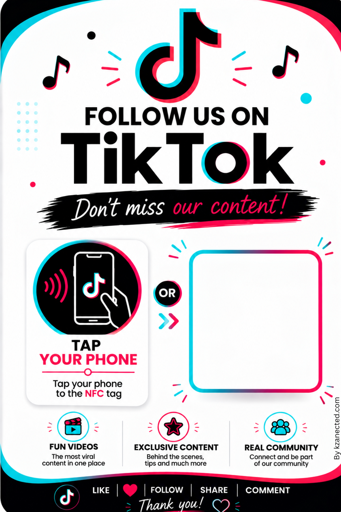 TikTok QR sign